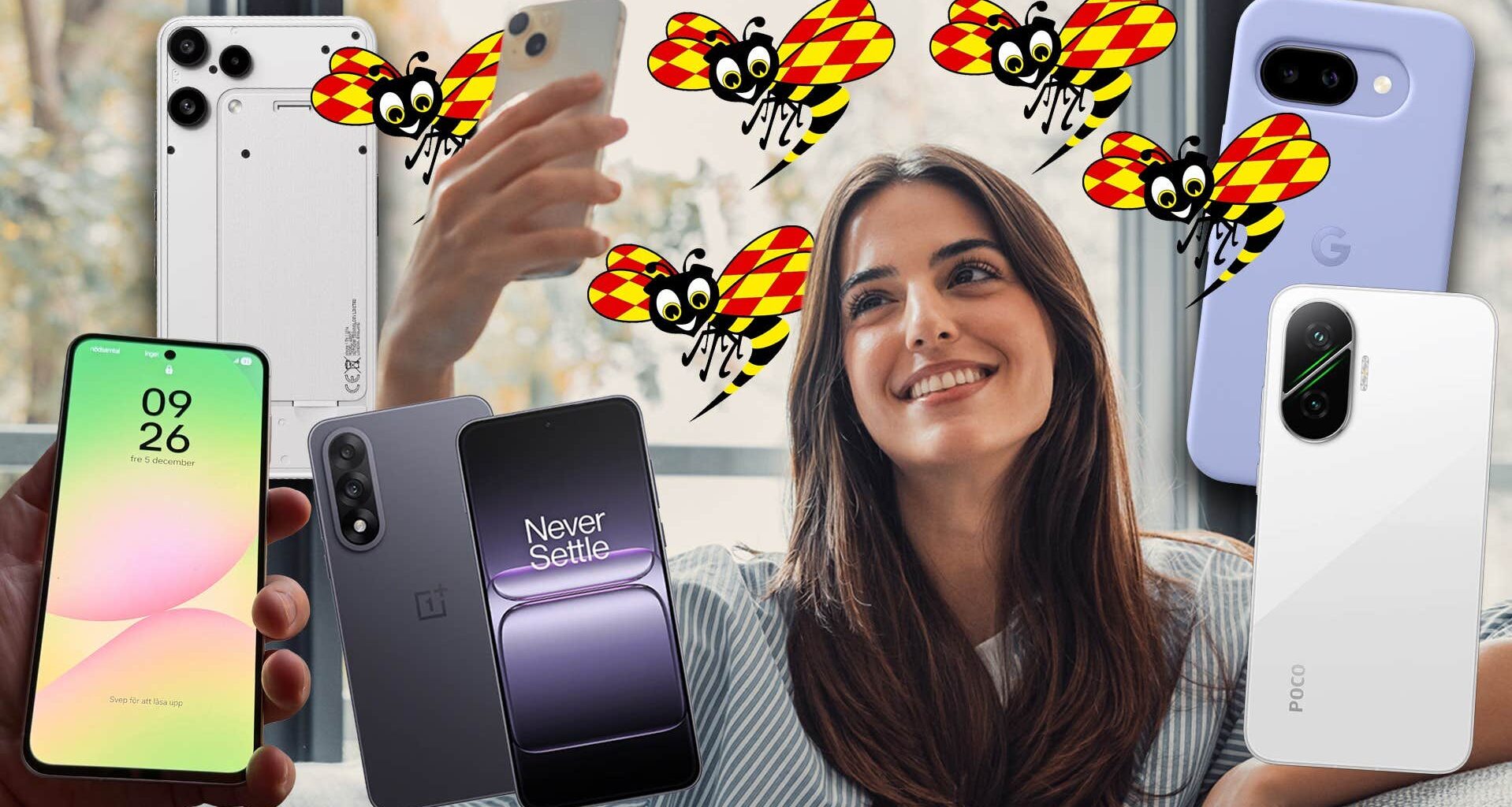 Google Pixel 9a bäst bland mobiler under 5000 kronor