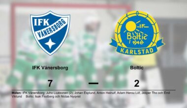 Mål av Isak Flodberg och Niclas Nyqvist när Boltic förlorade - NWT