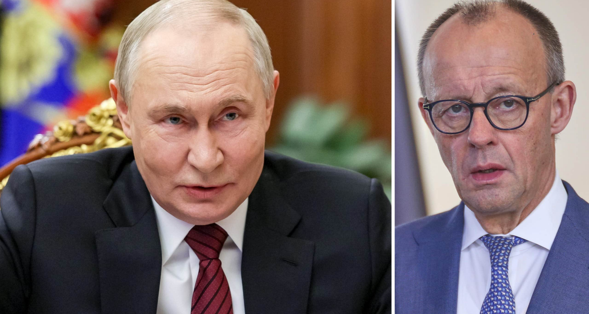 Tyske ledaren jämför Putin med Hitler