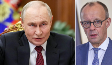 Tyske ledaren jämför Putin med Hitler