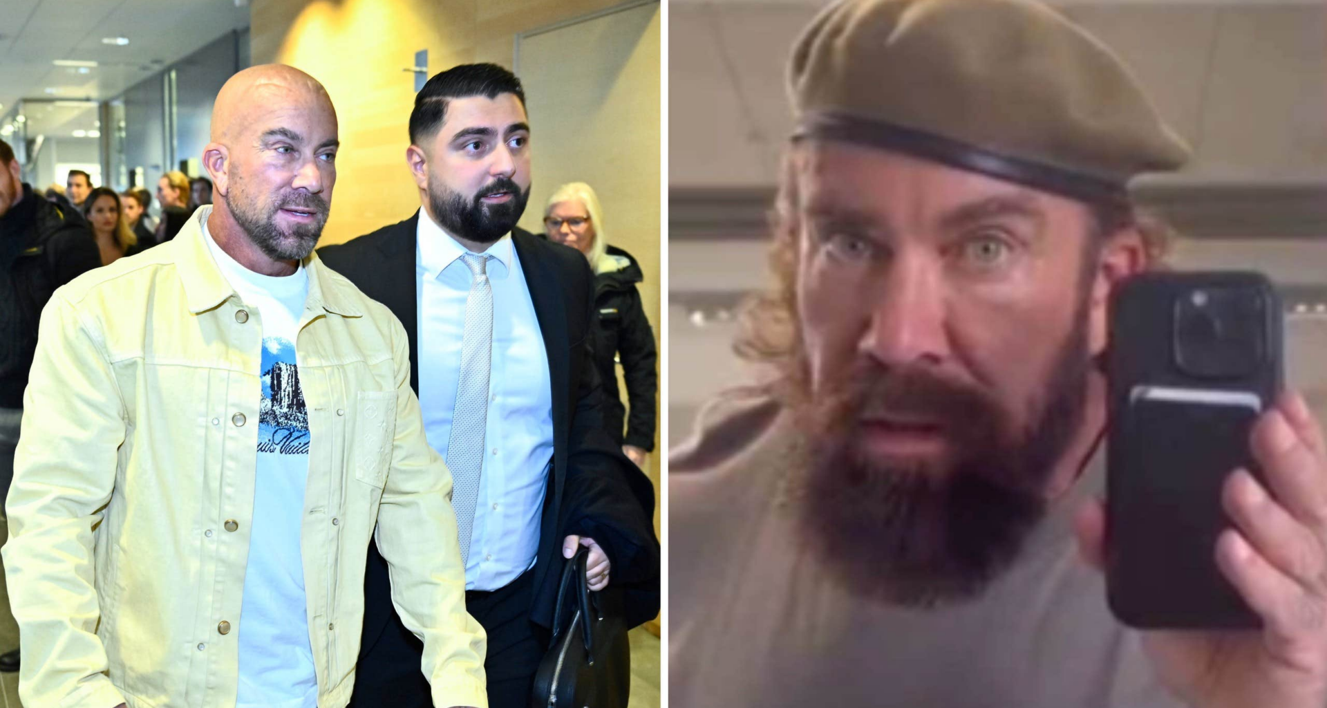 Jan Emanuel tog selfie vid regementet – dom i dag