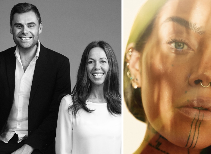 två porträttfoton sammanslagna