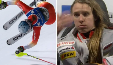 Wendy Holdener vurpade rejält – efter målgång