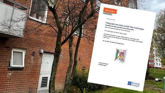 Sopproblem i Brunnsbo i Göteborg – hyresgäster kastar ut skräp