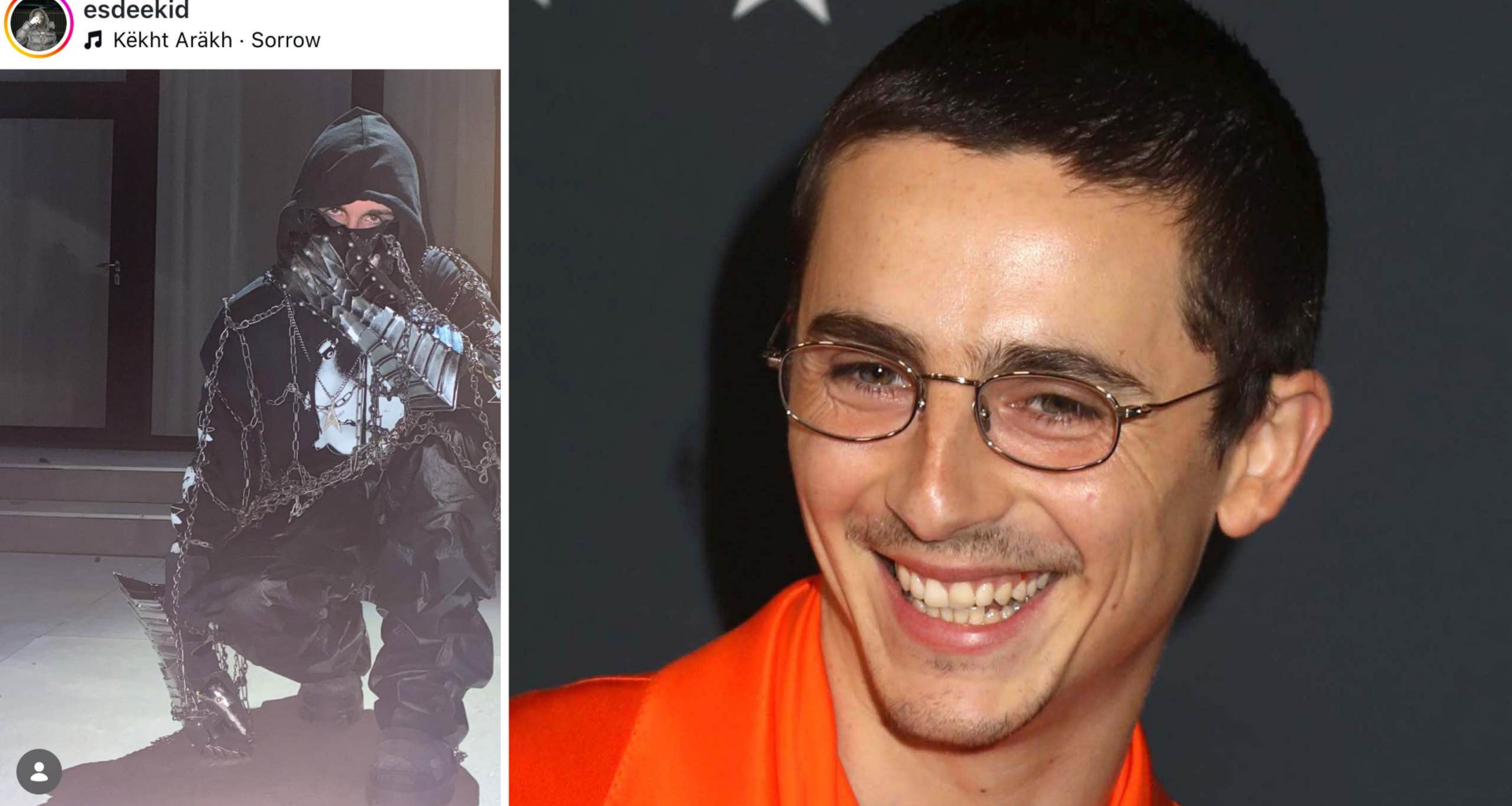 Timothée Chalamet
tar kål på rapryktet om EsDeeKid