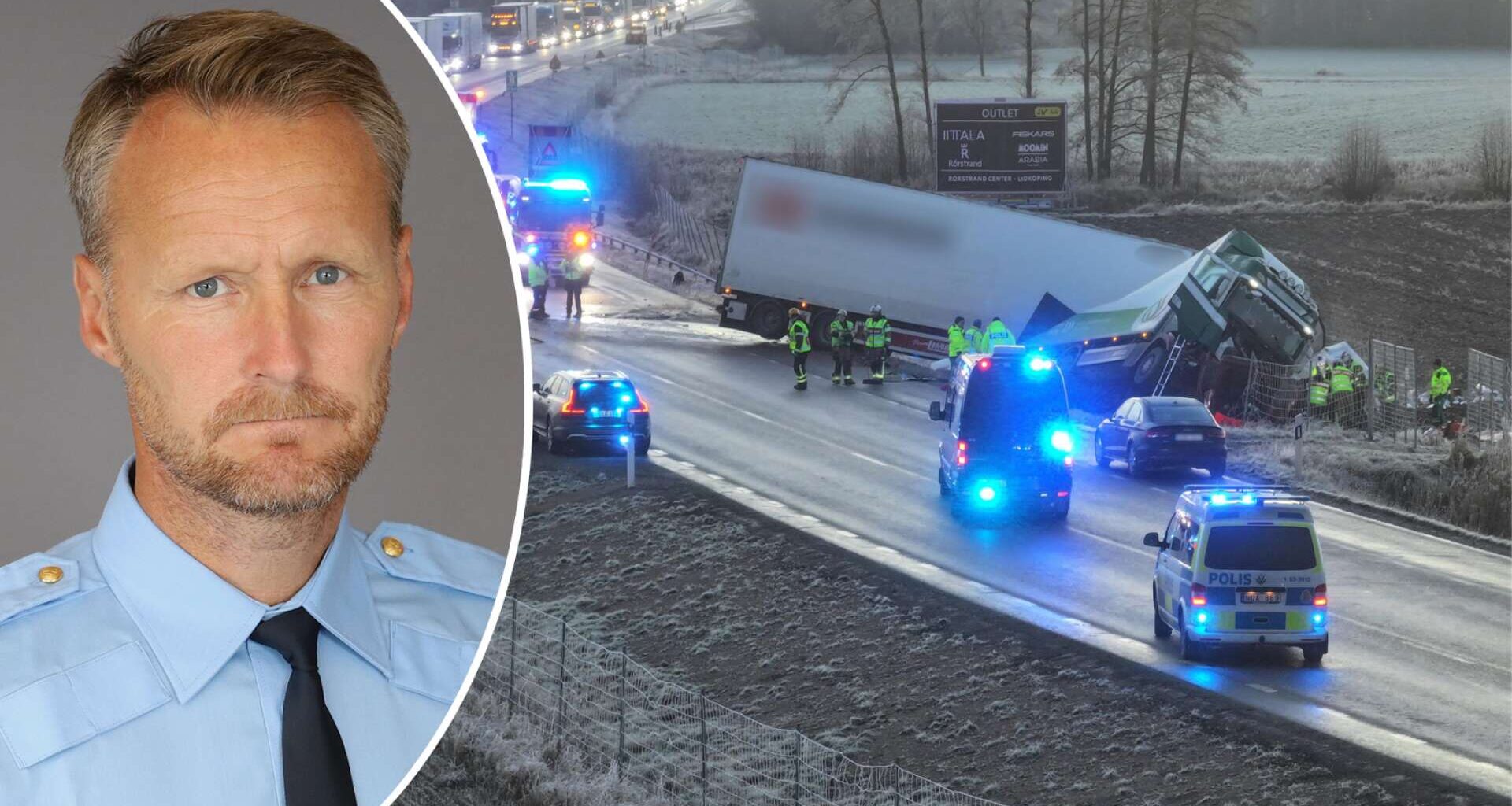 JUST NU: Trafikolycka på E20 – en person ska vara allvarligt skadad: ”Har frontalkrockat” - NLT