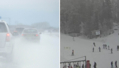 Orange varning för vind och snö på julafton