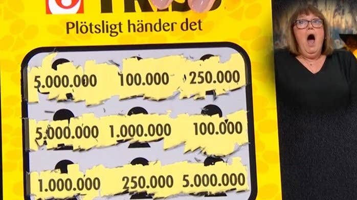 Glädjen i TV4 – Susanne skrapade hem fem miljoner