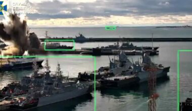 Har slagit ut ubåt vid rysk flottbas