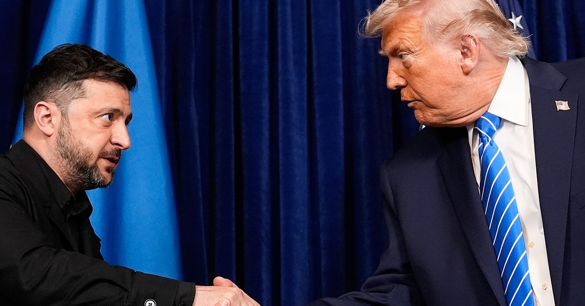 Trump och Zelenskyj höll pressträff efter möte i Florida