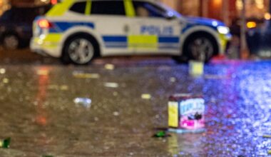 Polislarm om fyrverkerier i Vasastaden