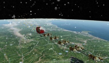 Tomtens färd följs av miljoner – då passerar han Sverige