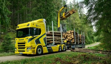 Scania elektrisk timmerbil