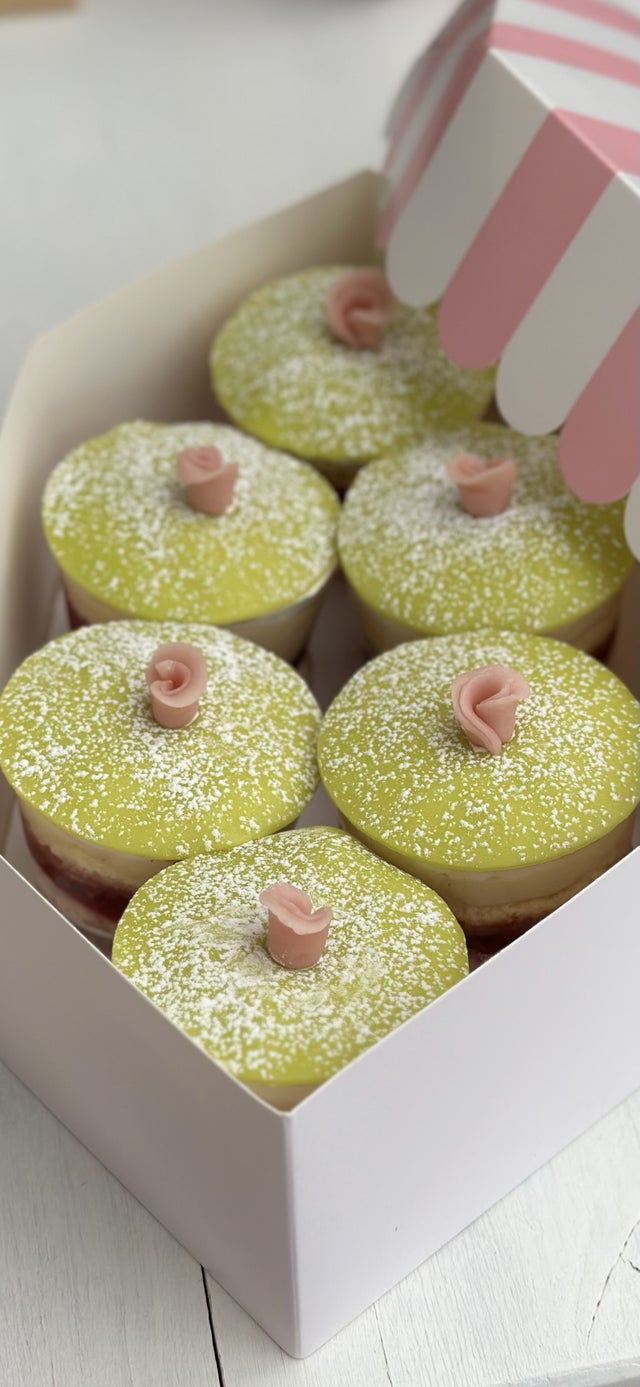 Katarina Olsson vann den tekniska utmaningen med sin prinsessbakelse i glas. 