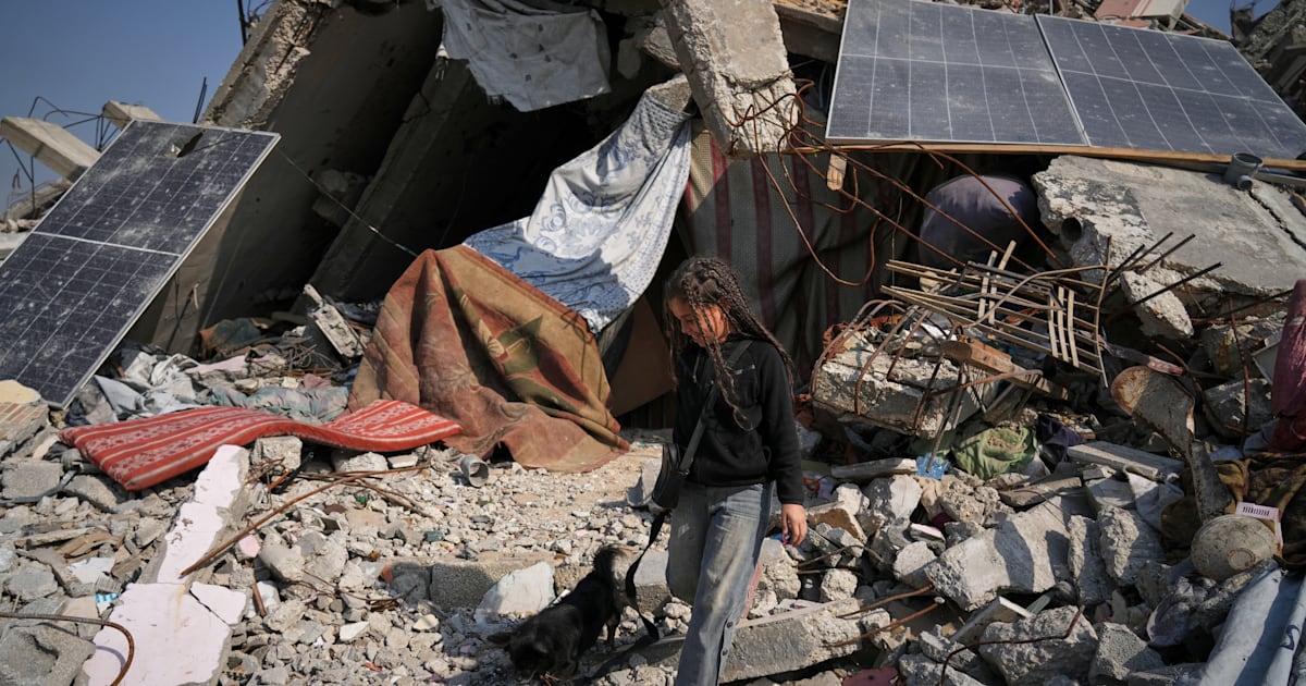 Så lever familjer i sönderbombat Gaza