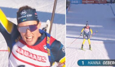 Skidskytte: Hanna Öbergs succé – säkrar seger efter jätteavslutning