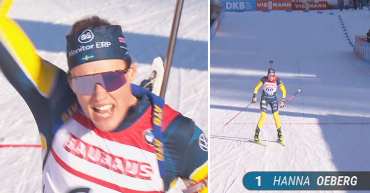 Skidskytte: Hanna Öbergs succé – säkrar seger efter jätteavslutning