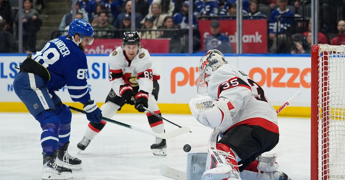 Ishockey: Toronto vann målfest mot Ottawa – William Nylander ut skadad