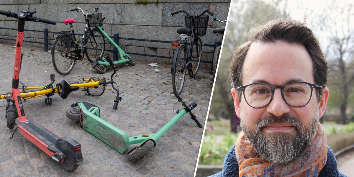 Inget tak för elsparkcyklar i Uppsala
