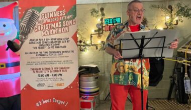 David Purchase sjöng julsånger 42 timmar i sträck – siktar på Guinness World Records