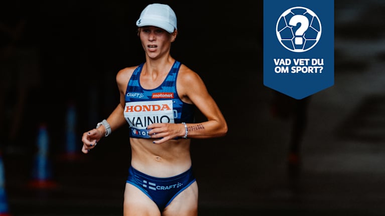 Löpare tillsammans med en logo i bilden.