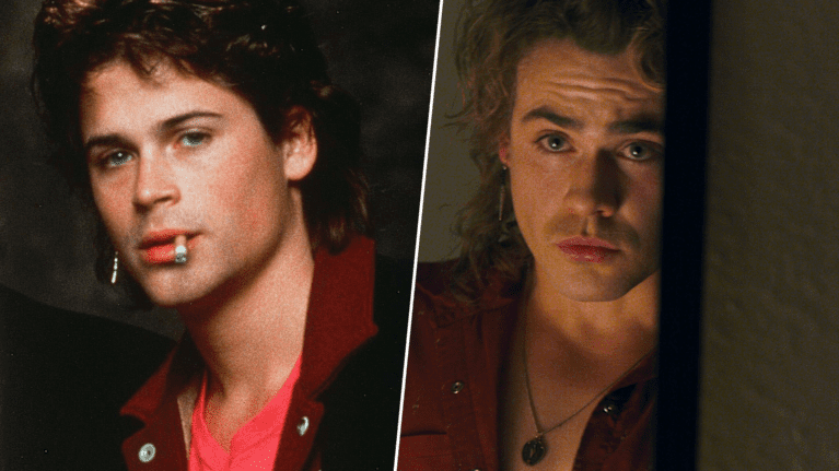 Rob Lowe i filmen St Elmo's fire och Dacre Montgomery i serien Stranger things. 