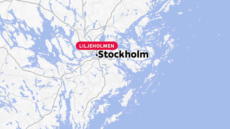 En karta över Stockholm.