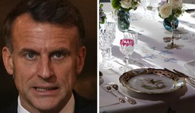 Macron bestulen på porslin för 400 000 kronor