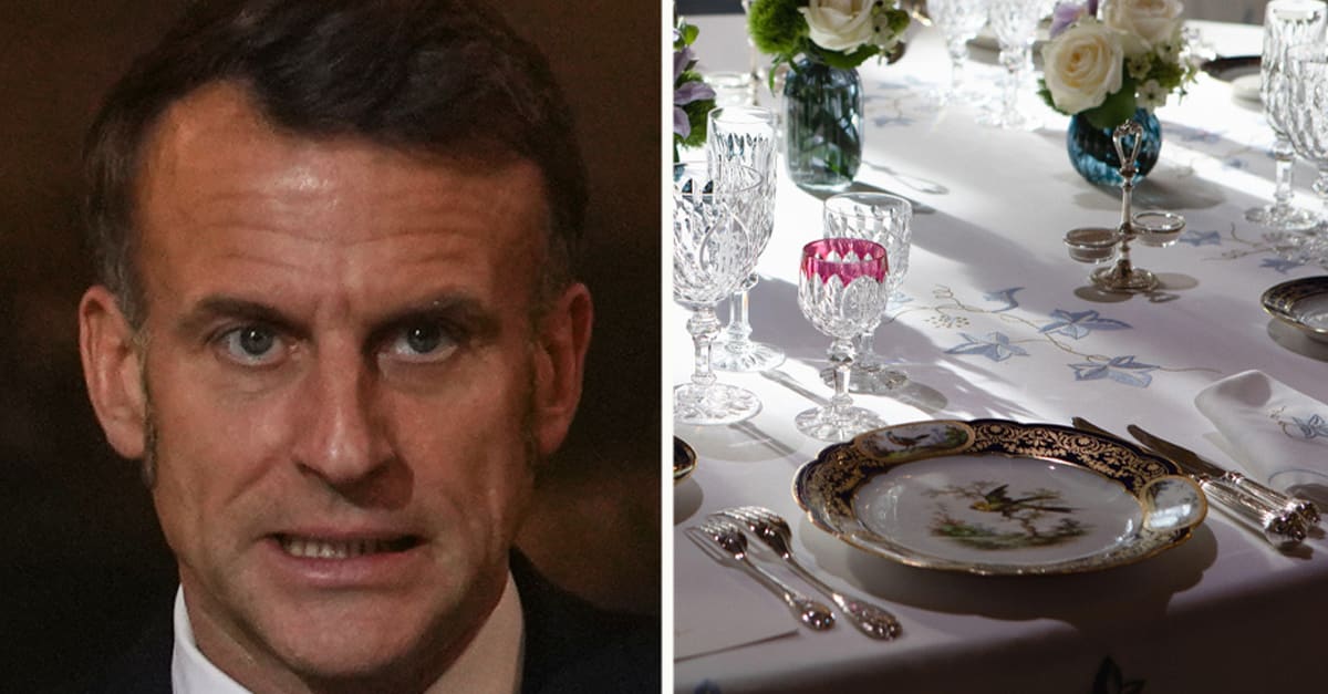 Macron bestulen på porslin för 400 000 kronor