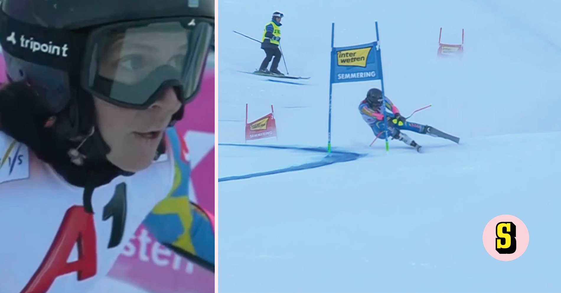 Sara Hector snabbast i storslalomen i Semmering i första åket