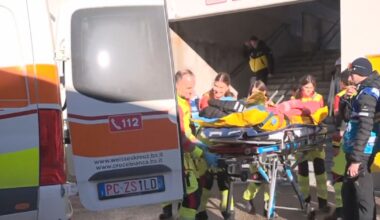 Vintersport: Anze Gros kollapsade under loppet – fördes iväg i ambulans