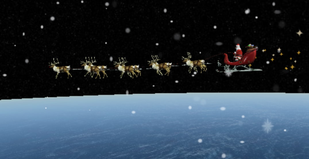 Nu flyger tomten igen – följ släden över världen