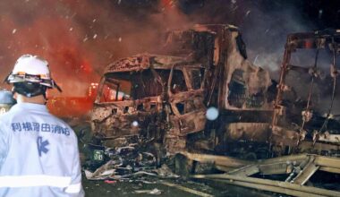 67 fordon stor kedjekrock i Japan – två döda