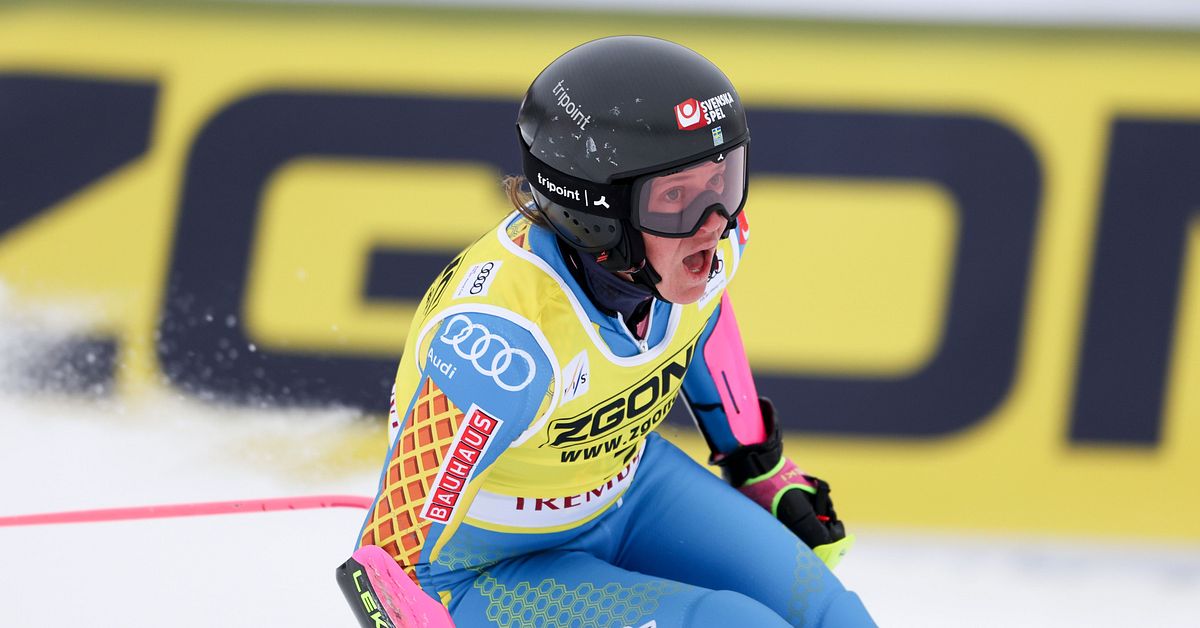 Alpint: Sara Hector kniper säsongens första pallplats