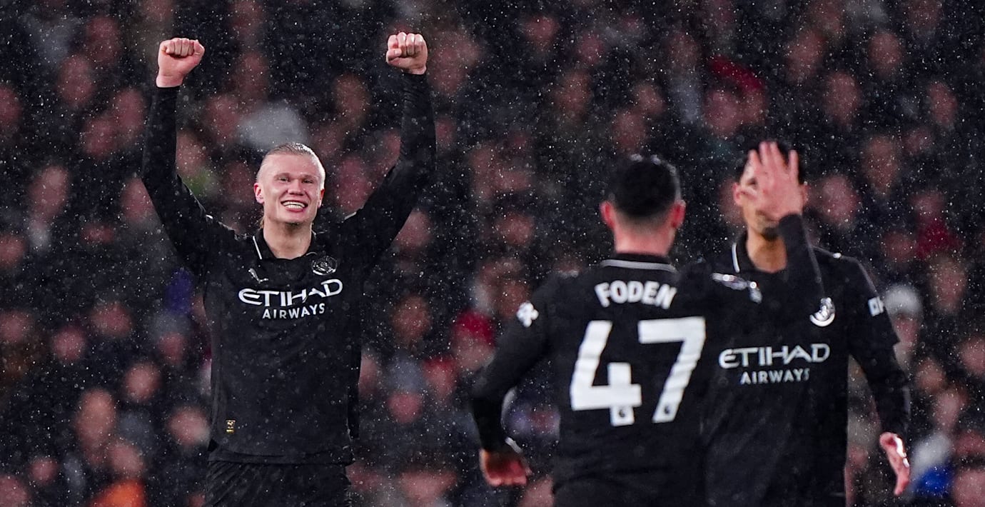 Haaland snabbast att nå 100 Premier League-mål