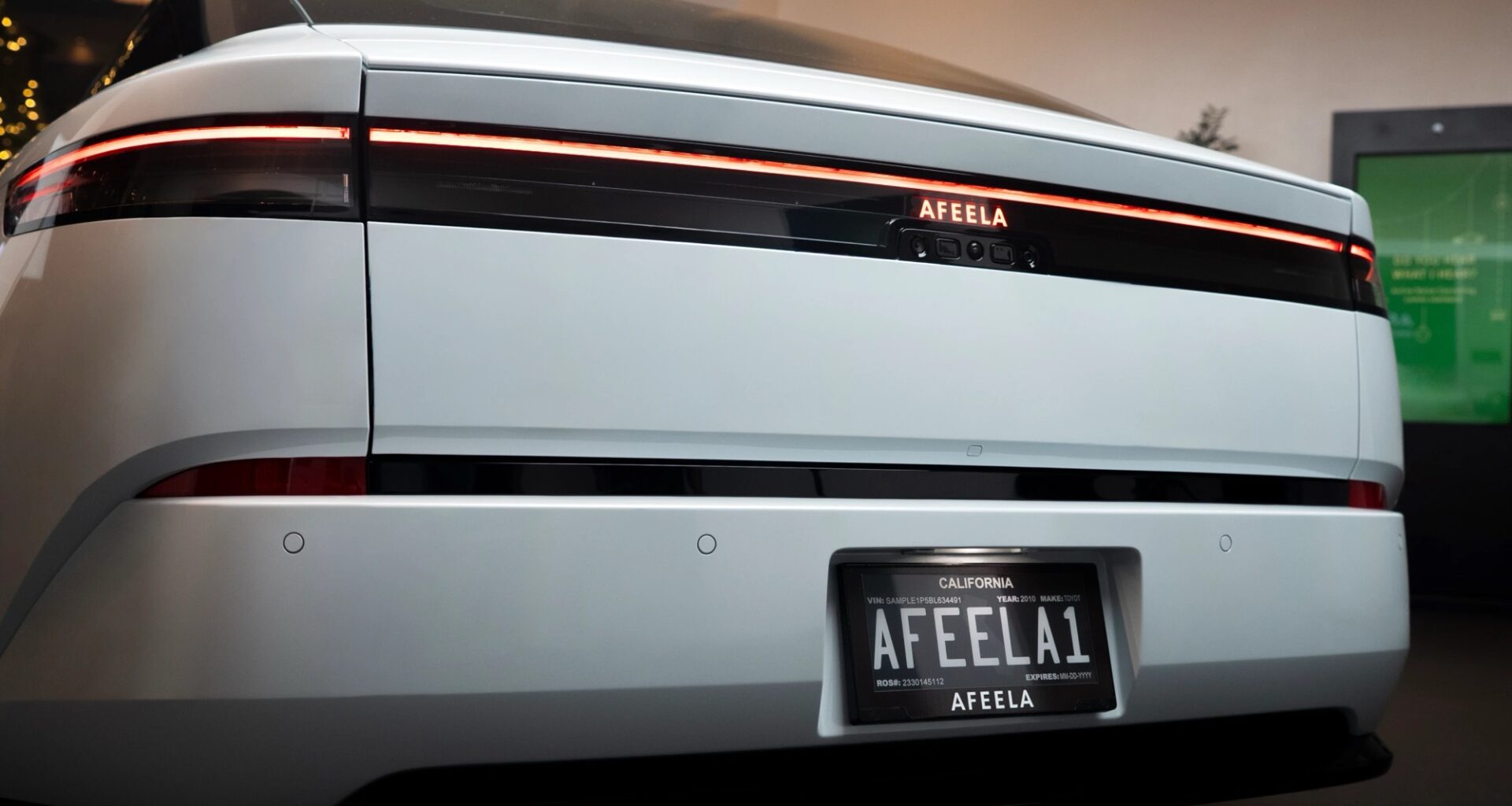 Sony och Hondas elbil erbjuds med digital regplåt. Gör ditt åk mer personligt.