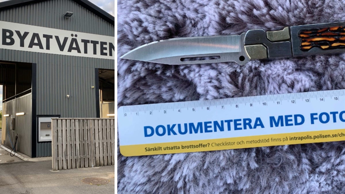 Äldre man hotade kvinna på biltvätten – med kniv i handen – Kristianstadsbladet