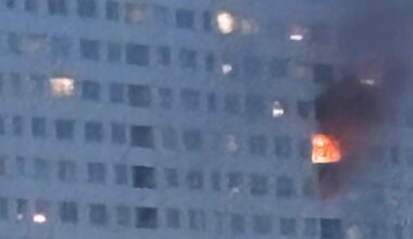 Lägenhetsbrand på Hagalundsgatan i Solna