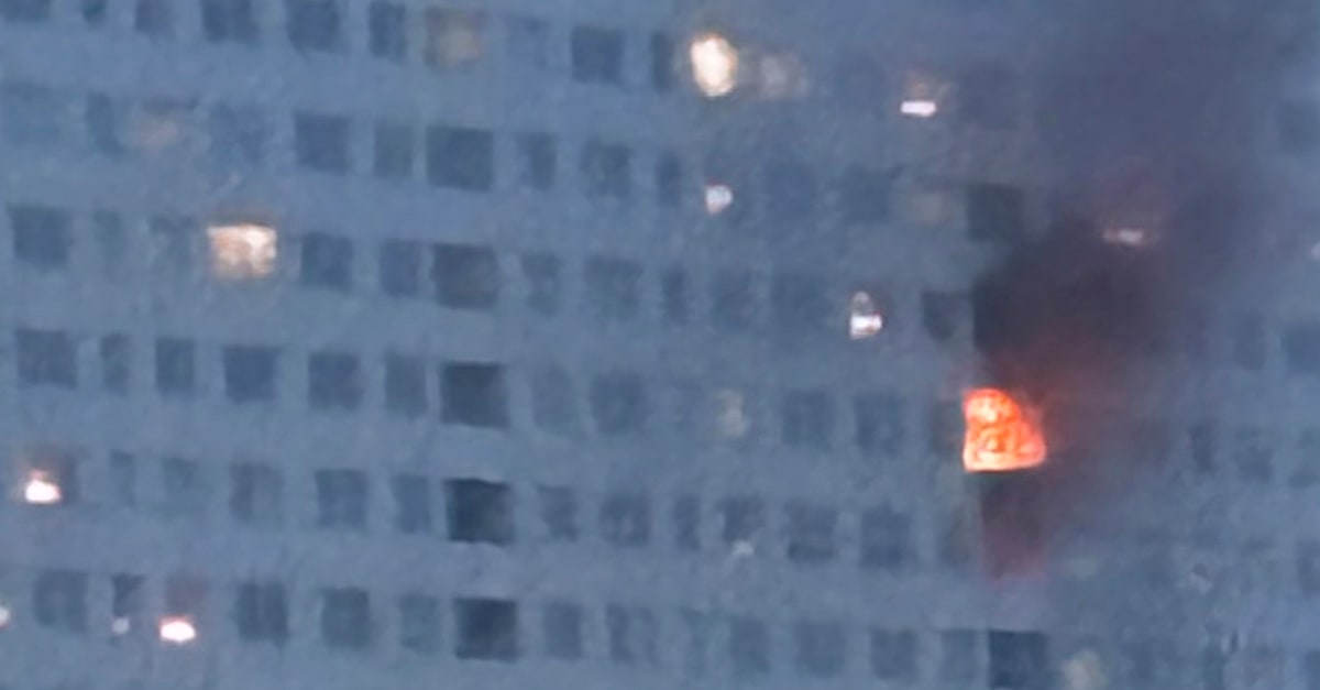 Lägenhetsbrand på Hagalundsgatan i Solna