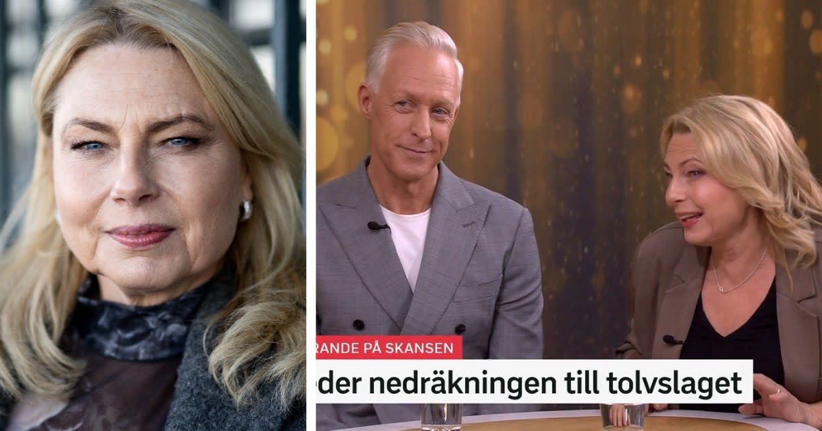 Helena Bergström läser Nyårsklockan i SVT