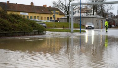 Vattenläcka vid Strandbodkilen i Uppsala