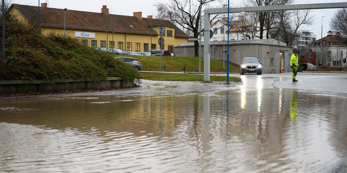 Vattenläcka vid Strandbodkilen i Uppsala