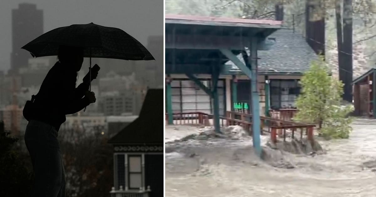 Störtflodsvarningar i Kalifornien