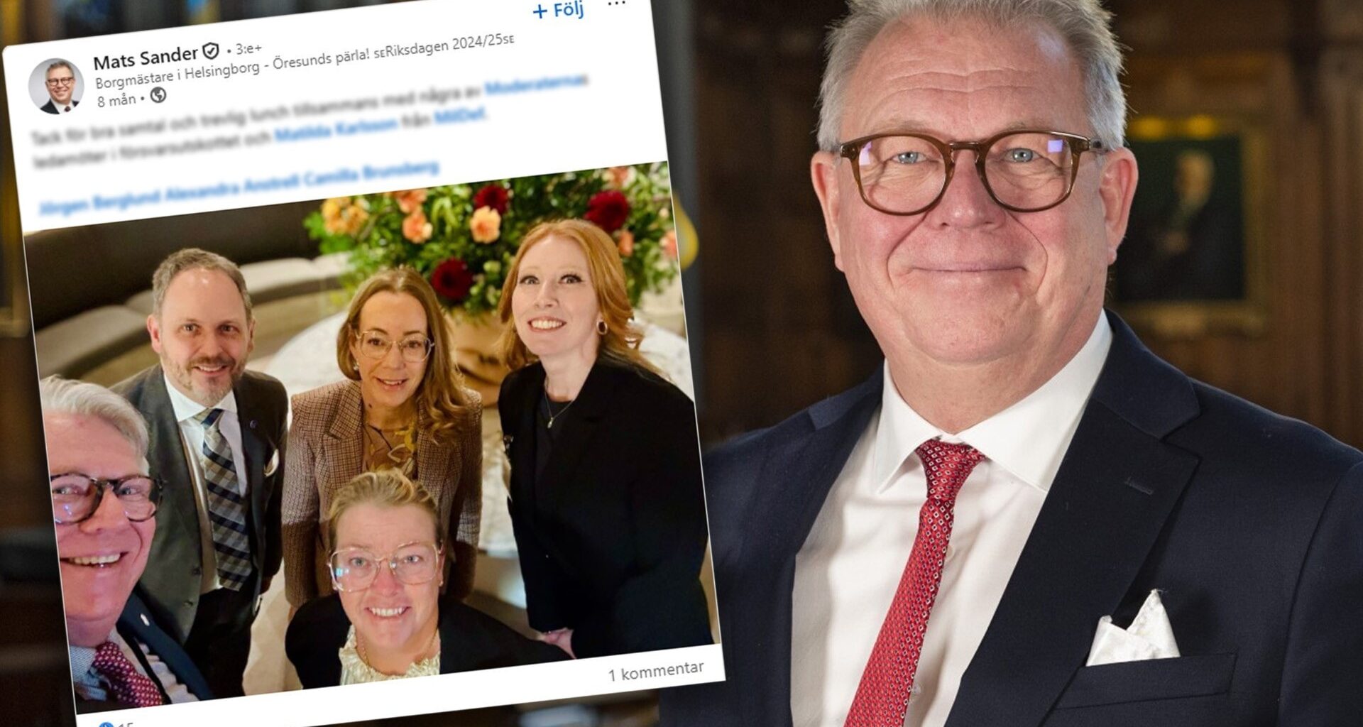 M-politikern bjöd in bolag till riksdagen – hade aktier i företaget - Ekot