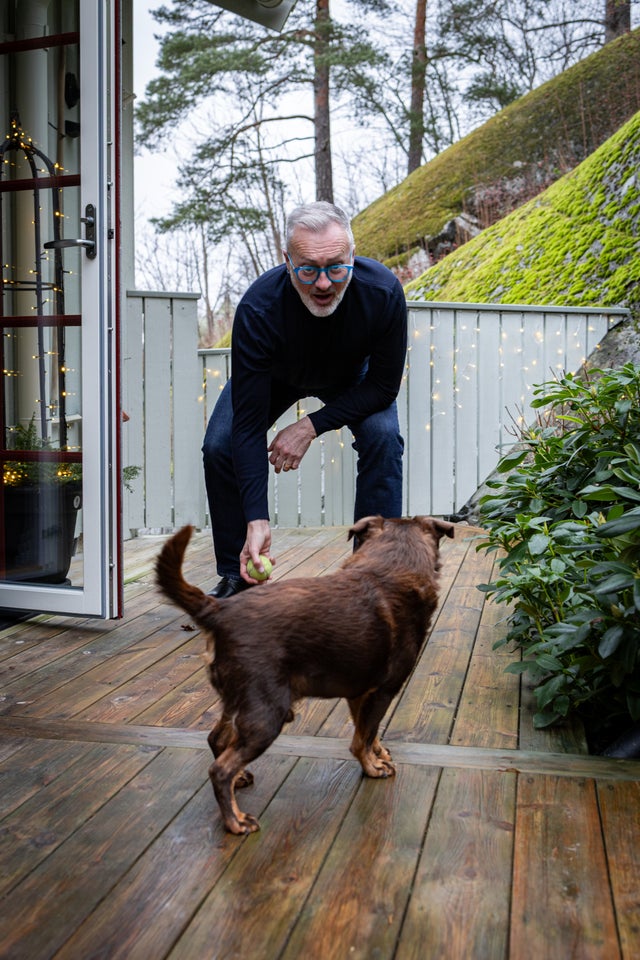 Många har säkert träffat på Tony Irving när han varit ute på promenad med hunden Felix.