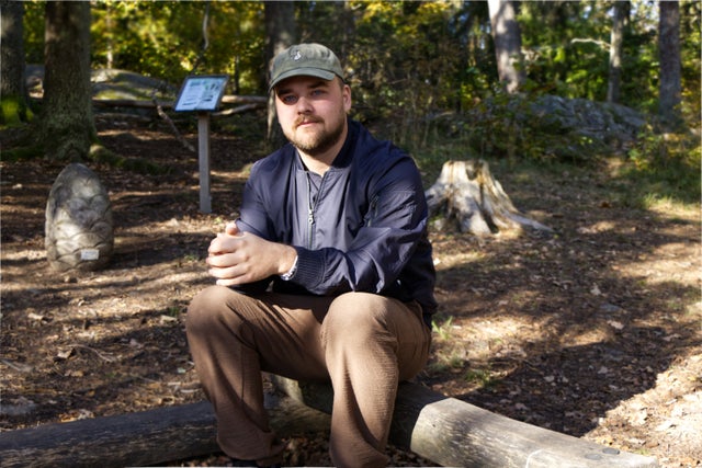 Kim Edvinsson knegar på nyårsafton. 