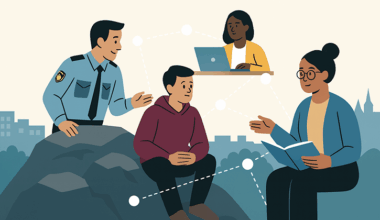 Olika aktörer, bland annat polisen, samverkar runt en ungdom.