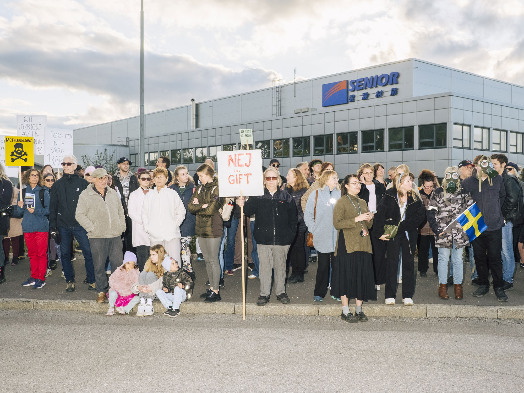 Demonstration mot Senior i Eskilstuna. Foto: Hampus Lundin