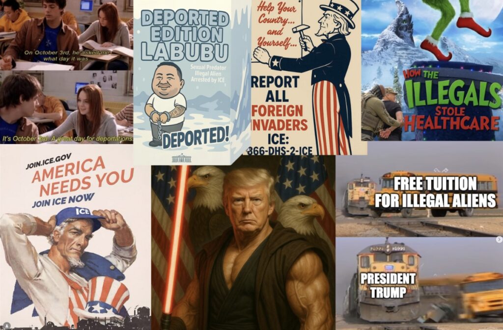 Vita huset arbetar med memes för att marknadsföra sin repressiva politik.