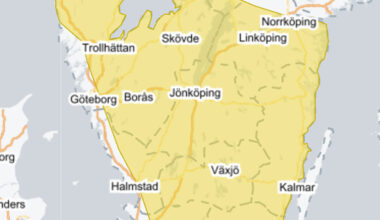 SMHI varnar: plöstlig ishalka - Skillingaryd